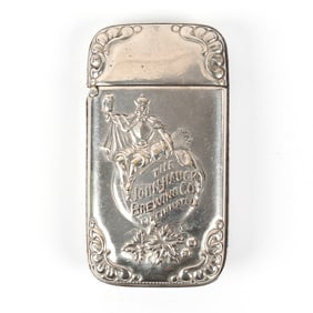 John Hauck Brewing Co Pre-Prohibition Match Safe
