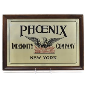 Phoenix Indemnity Company 1960-70s Tin Sign