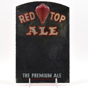 Red Top Ale 1940s Mirror Sign