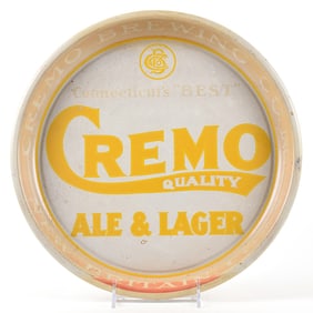 Cremo Ale and Lager 1930s Serving Tray