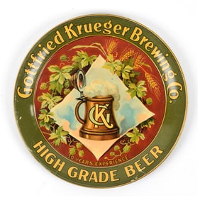 Gottfried Krueger High Grade Beer Pre-Prohibition Tip Tray