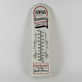 Dawsons Calorie Controlled Factory Scene Black Advertising Thermometer EXCEPTIONAL