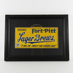 Fort Pitt Lager Brews It Has The Smack That Others Lack Sign