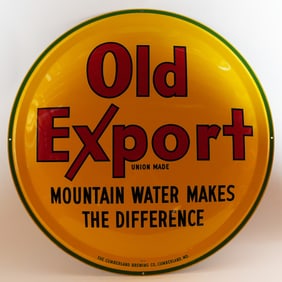 Old Export Mountain Water Makes The Difference Convex Tin Sign OUTSTANDING