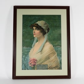 Harvard 1915 Calendar Chromolithograph EXCELLENT