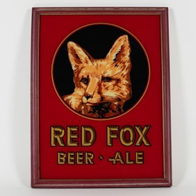 Largay Brewing Red Fox BEER ALE RPG Sign RARE EXCEPTIONAL