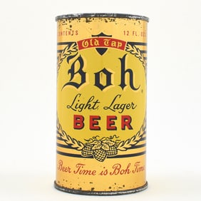 Boh Light Lager Beer Flat Top EXCELLENT