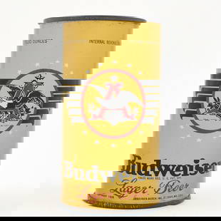 Budweiser Beer Flat Top 68A X CODE 43-35 OI 142: Reference: USBC 43-35, OI 142 Business Name: Anheuser-Busch Inc., St. Louis, Missouri Manufacturer