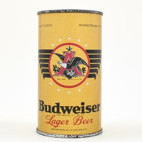 Budweiser Beer Flat Top KANSAS TAX-ALCOHOL LID 43-40 OI 162