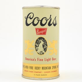 Coors Banquet Beer Flat Top ALCOHOL LID 51-24