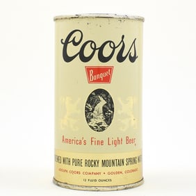 Coors Banquet Beer Flat Top BLANK LID 51-24