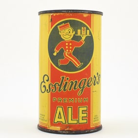 Esslingers Ale Instructional Flat Top LARGE KEGLINED 60-15 OI 239 RARE