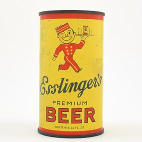 Esslingers Premium Beer Instructional Flat Top LARGE KEGLINED 60-17 OI 242 RARE