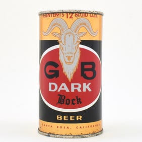 GB Dark Bock Beer Flat Top 68-10