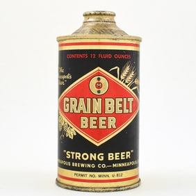 Grain Belt Beer Cone Top STRONG BEER 166-29