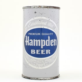 Hampden Premium Quality Beer Flat Top ENAMEL SILVER SLEEPER