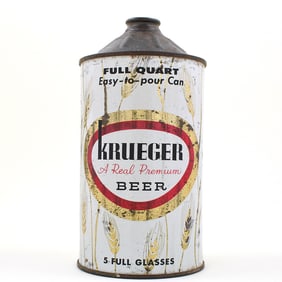 Krueger Beer Quart Cone Top 214-2
