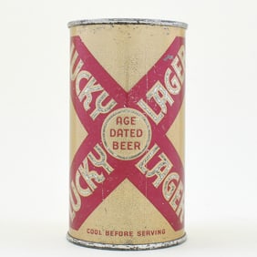Lucky Lager Age Dated Beer Flat Top LUCKY NON IRTP AZUSA 92-25
