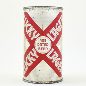 Lucky Lager Age Dated Beer Flat Top SILVER L93-17
