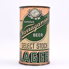Narragansett Select Stock Lager Beer Flat Top 101-24 SHARP