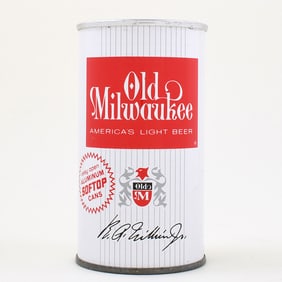 Old Milwaukee Light Beer Aluminum Soft Top Flat Top MILWAUKEE 107-32