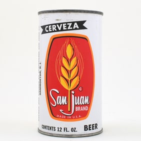 San Juan Brand Cerveza Beer Flat Top 127-10
