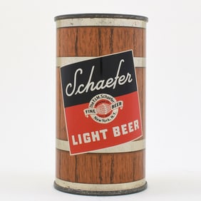 Schaefer Light Beer Flat Top 100 YEAR LID 127-38