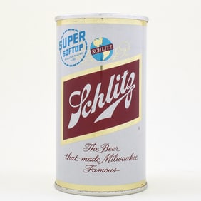 Schlitz Beer Aluminum Soft Top Flat Top MILWAUKEE 1962 129-37