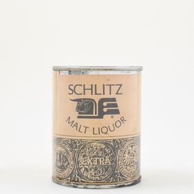 Schlitz Malt Liquor Paper Label 8 Ounce Flat Top EMPLOYEE ISSUE 242-12