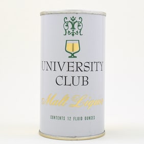 University Club Malt Liquor Flat Top METALLIC 142-14