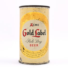 Acme Gold Label Light Dry Beer Flat Top SAN FRAN UNLISTED  L29-14