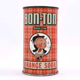 Bon-Ton Orange Soda Bank Lid Flat Top