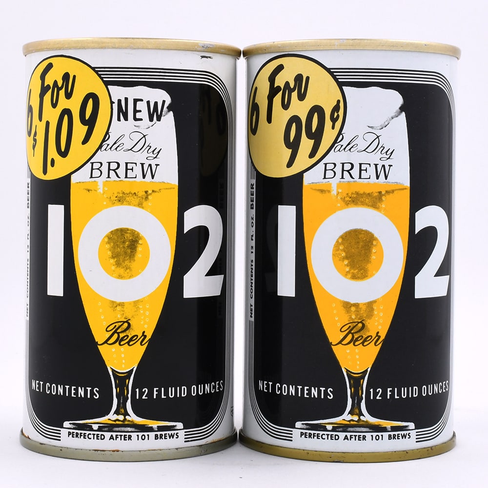 Brew 102 Beer Pull Tabs Lot of 2 Different: Reference: n/a Business Name: Maier Brewing Co., Los Angeles, California Manufacture