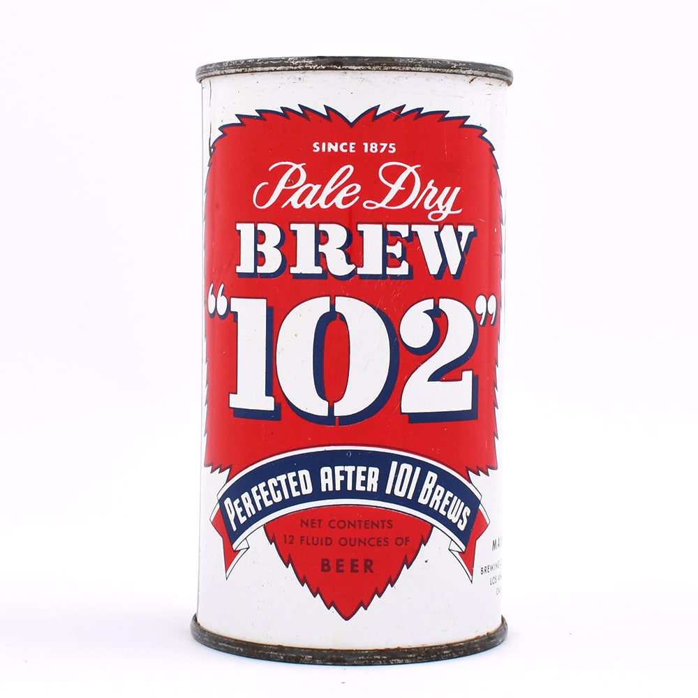 Brew 102 Pale Dry Brew Flat Top 41-32: Reference: USBC 41-32 Business Name: Maier Brewing Co., Los Angeles, California Manu