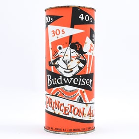 Budweiser 16 Ounce Flat Top Drinking Cup PRINCETON ALUMNI 220-7
