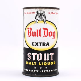 Bull Dog Extra Stout Malt Liquor Flat Top NO STARS 45-27