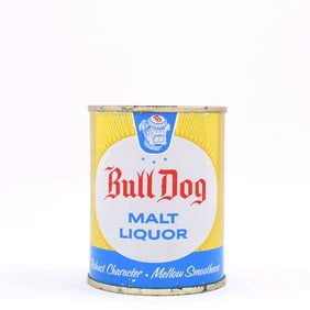 Bull Dog Malt Liquor 8 Ounce Flat Top STOUT LID GRACE BROS 239-9