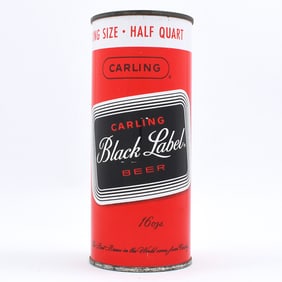 Carling Black Label Beer 16 ounce Flat Top EXCELLENT