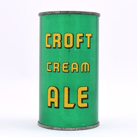 Croft Cream Ale Block Letter Flat Top MAY BE BEST EXAMPLE