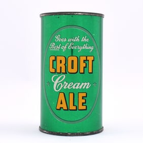Croft Cream Ale Flat Top GREEN OVAL OUTSTANDING