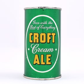 Croft Cream Ale Flat Top SILVER OVAL NON-IRTP 52-28 CLEAN