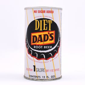 Dads Diet Root Beer Soda Pull Tab