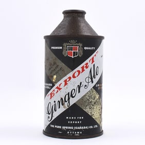 Export Ginger Ale Canadian Soda Cone Top