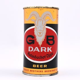 GB Dark Kulmbacher Type Bock Beer Flat Top 68-7