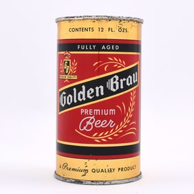 Golden Brau Beer Flat Top GB IN SHIELD 72-21 EXCEPTIONAL
