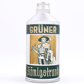 Gruner Konigstrunk Beer Aluminum German Cone Top