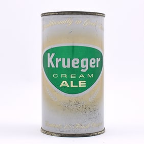 Krueger Cream Ale Flat Top 90-29 CRANSTON Possibly ENAMEL