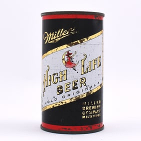 Miller High Life Beer Flat Top DARK BOTTLE BLANK LID 99-36