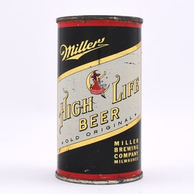 Miller High Life Beer Flat Top DARK BOTTLE L99-36