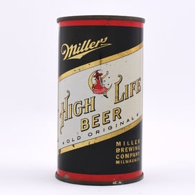 Miller High Life Beer Flat Top DARK BOTTLE OKLA LID 99-36